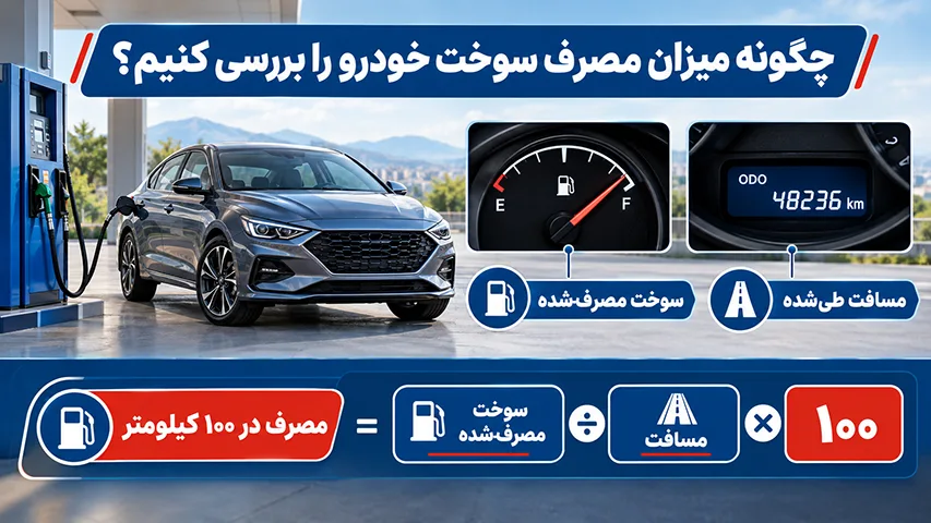 برسی مصرف سوخت ماشین